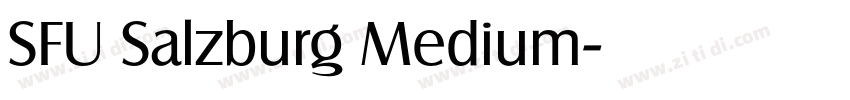 SFU Salzburg Medium字体转换
